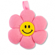 Statement-Anh&auml;nger Blume Pink-yellow-black