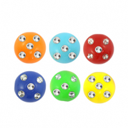 Acryl Perlen im Strasssteinchen-Look Multicolour-silver