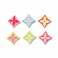 Metall Perlen Enamel Rhombus Multicolour