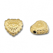 Stainless Steel - Rostfrei Stahl Perlen Herz Auge der Vorsehung Gold