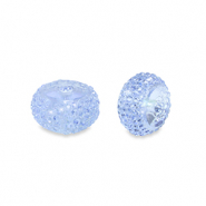 Resin Perlen Rondell 8mm Blue
