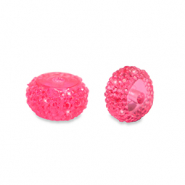 Resin Perlen Rondell 6mm Pink