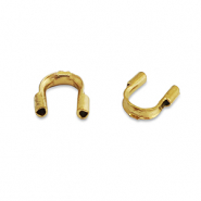 Stainless Steel - Rostfrei Stahl Schmuckzubeh&ouml;r Wire guardian / Drahtschutz Gold