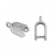 Stainless Steel - Rostfrei Stahl Schmuckzubeh&ouml;r Collierschlaufe f&uuml;r Anh&auml;nger Silver