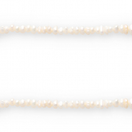 BQ Süsswasserperlen vertikales Fädelloch 6x3mm Natural white