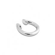 Ohrringe aus Stainless Steel - Rostfreiem Stahl Ear Cuff Silver