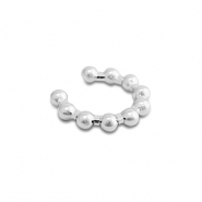 Ohrringe aus Stainless Steel - Rostfreiem Stahl Ear Cuff Silver