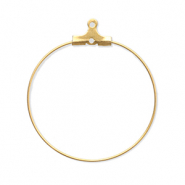 Stainless Steel - Rostfrei Stahl Schmuckzubeh&ouml;r Ohrringe Creolen H&auml;nger Gold