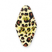 Statement-Anh&auml;nger Leopard "Heartbreak Hotel Room 069" Yellow-brown-black