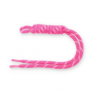 Schlüsselanhänger Paracord Dark pink-white