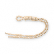 Schlüsselanhänger Paracord Beige-white