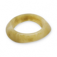 Resin-Armb&auml;nder Bangle Mustard yellow