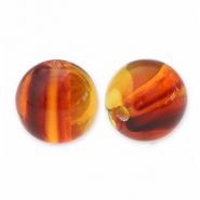 Resin Perlen 14mm Topaz brown