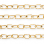 Aluminium Schmuckzubeh&ouml;r Gliederkette Ankerkette Gold