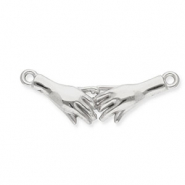 Stainless Steel - Rostfrei Stahl Schmuckzubeh&ouml;r Zwischenst&uuml;ck Pinky-Promise Silver