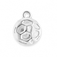 Stainless Steel - Rostfrei Stahl Anhänger Fußball Silver