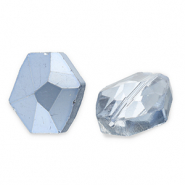 Fashion Facett Perlen Hexagon Blue-pearl shine coating