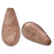 Polaris Elements Perlen Tropfenform Polmo Brown