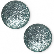 7 mm classic Cabochon Polaris Elements Paipo Petrol green