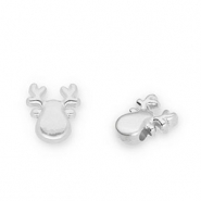 Metall Perlen DQ Rentier Antik silber (Nickelfrei)