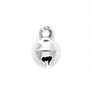 Metall Anhänger Glöckchen 6mm Silver
