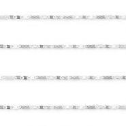 Stainless Steel - Rostfrei Stahl Schmuckzubeh&ouml;r Gliederkette Figarokette Silver