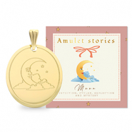 BY31® Stainless Steel - Rostfrei Stahl Anhänger Mond Gold