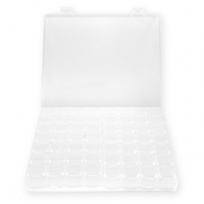 Schmuck Aufbewahrungsboxen mit 14x4 F&auml;chern Transparent