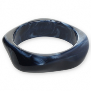 Resin-Armb&auml;nder Bangle Dark blue-white