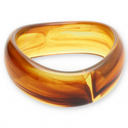 Resin-Armbänder Bangle Transparent amber brown
