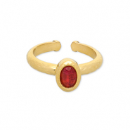 Ringe aus Stainless Steel - Rostfreiem Stahl Gold-red