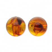 20 mm Acrylperlen Rund Orange brown