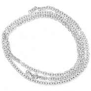 Stainless Steel - Rostfrei Stahl Schmuckzubeh&ouml;r Bindering Silver