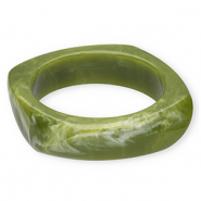 Resin-Armb&auml;nder Bangle Green