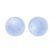 12 mm Acrylperlen Rund Blue-marble