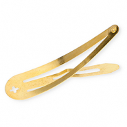 Metall Zubeh&ouml;r Haarspange mit &Ouml;se Gold
