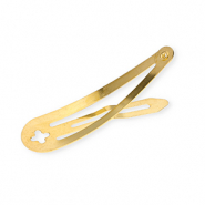 Metall Zubeh&ouml;r Haarspange mit &Ouml;se Gold