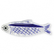 Haarschmuck Haarklemme Fisch Pearl shine white-blue-black