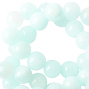 Naturstein Perlen 6 mm Light turquoise blue