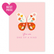 Schmuck Karten "You are one of a kind" Light pink