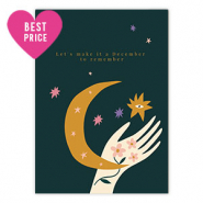 Schmuck Karten "Let's make a december..." Petrol green