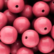 20 mm DQ Acrylperlen shiny Pink lemonade 16-1735 TCX