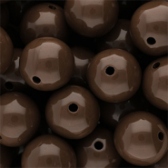 18 mm DQ Acrylperlen shiny Cappuccino 19-1220 TCX