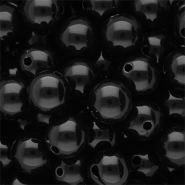 14 mm DQ Acrylperlen shiny Black