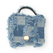 Statement-Anh&auml;nger Handtasche Denim-Look Denim blue