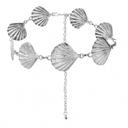 H&uuml;ftketten Muscheln Silver