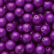 Perlen Keramik 12&nbsp;mm Aubergine purple