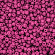 Glasperlen Rocailles 8/0 (3 mm) Hot pink