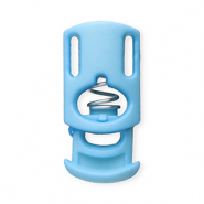 Farbiges Zubehör Kordelstopper Rechteck Light blue