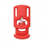 Farbiges Zubeh&ouml;r Kordelstopper Rechteck Red